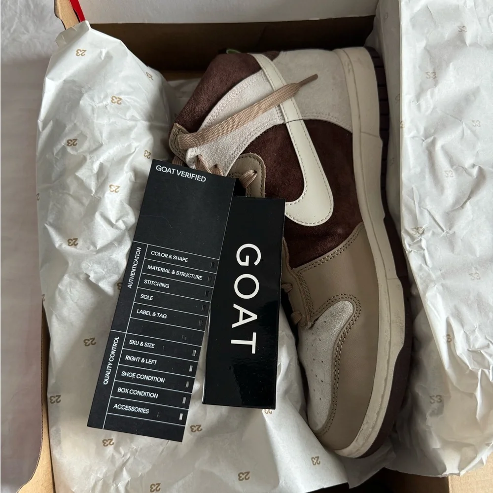 Nike Dunk High Light Chocolate - Picture 6 of 7